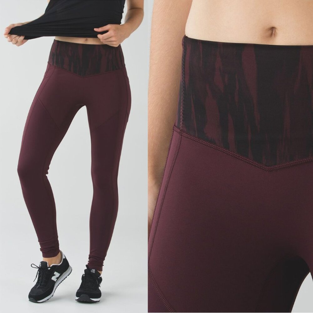 lululemon athletica Burgundy Leggings